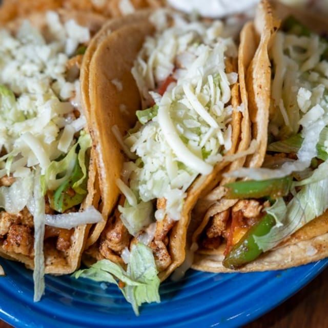Shredded Chicken Taco.