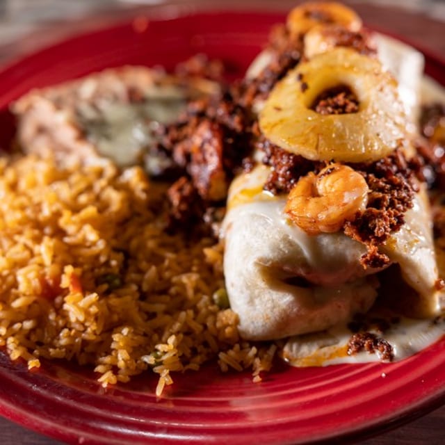 Choriburro Burrito.