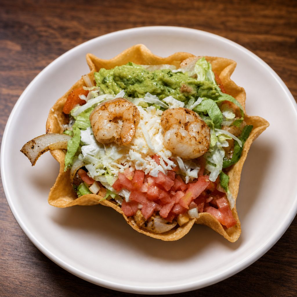 Shrimp Taco Salad.