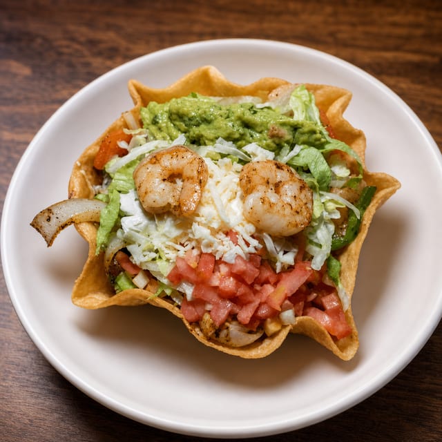 Shrimp Taco Salad.