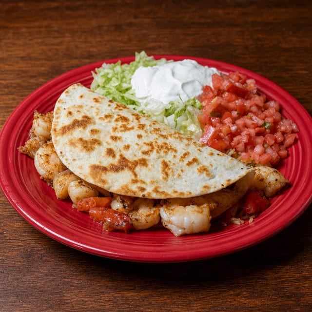 Quesadilla Rellena Shrimp.