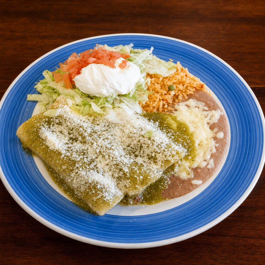 Enchiladas Verdes.