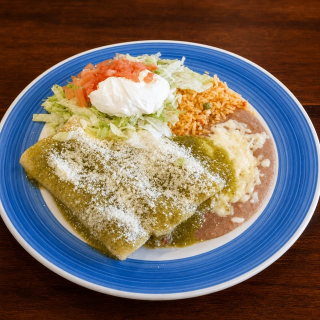 Enchiladas Verdes.