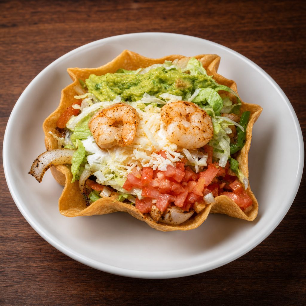 Shrimp Taco Salad.