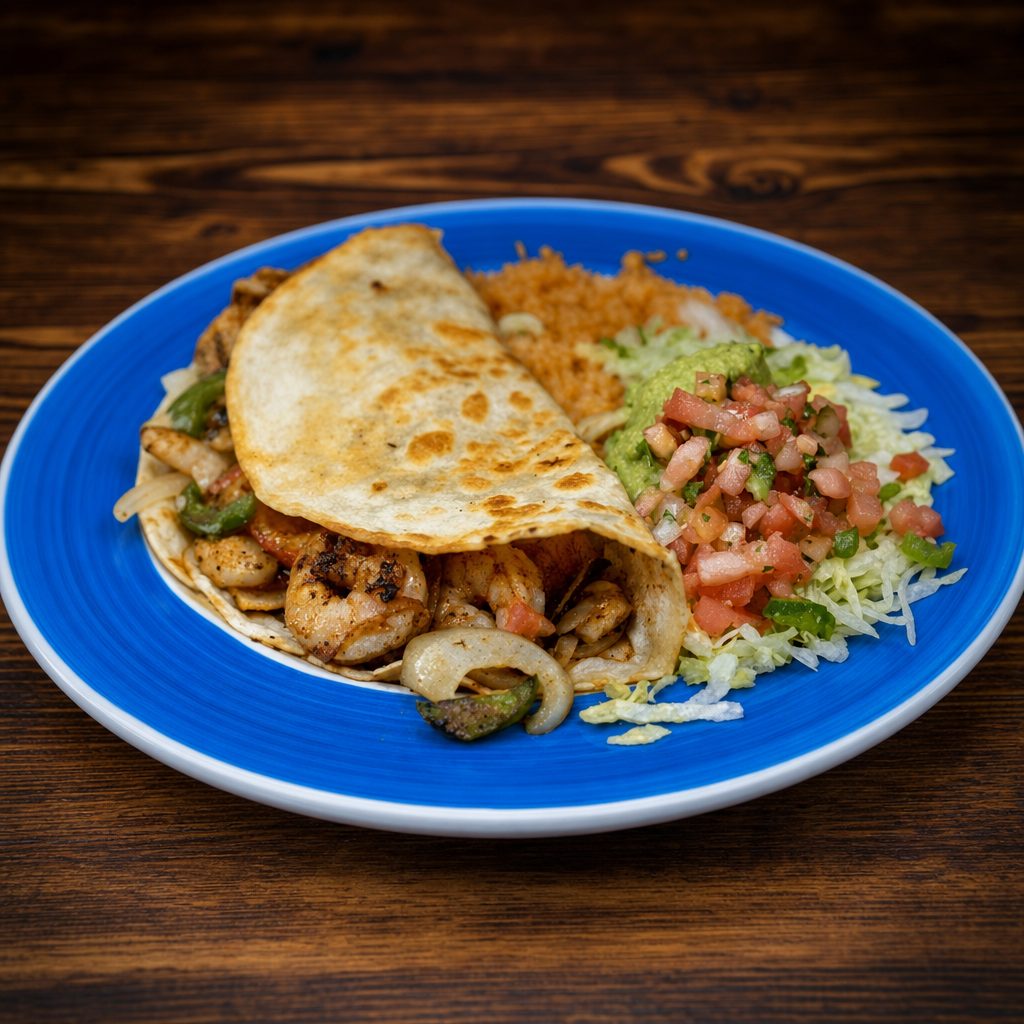 Seafood Quesadilla.