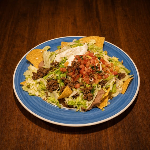 Nachos with Ground Beef.