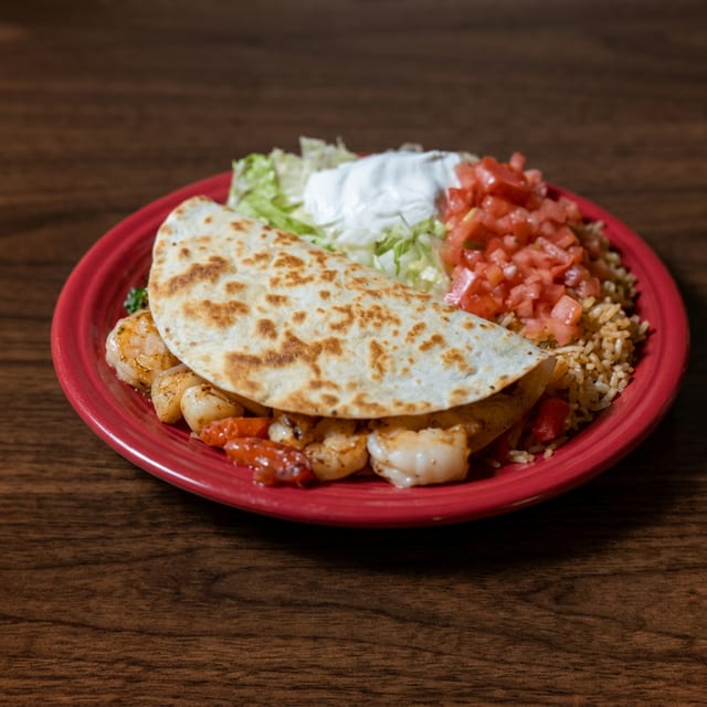 Quesadilla Rellena Shrimp.