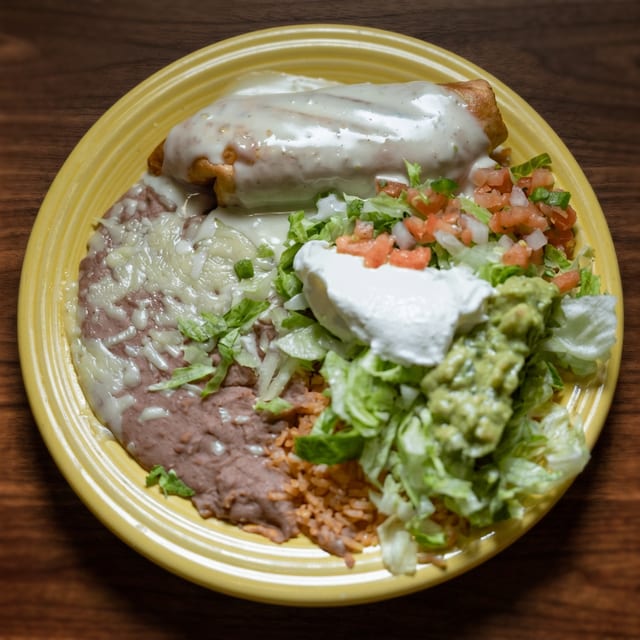 Chimichanga Al Pastor.