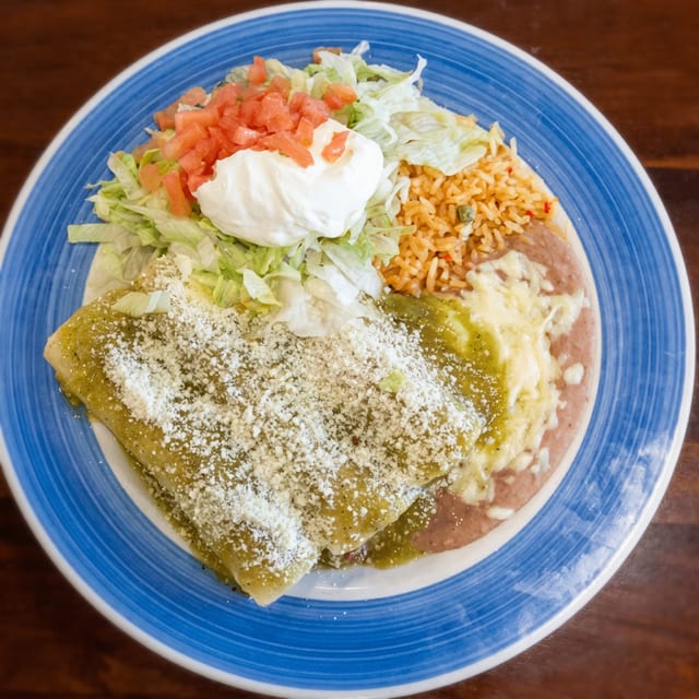Enchiladas Verdes.
