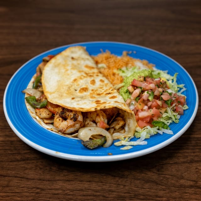 Seafood Quesadilla.