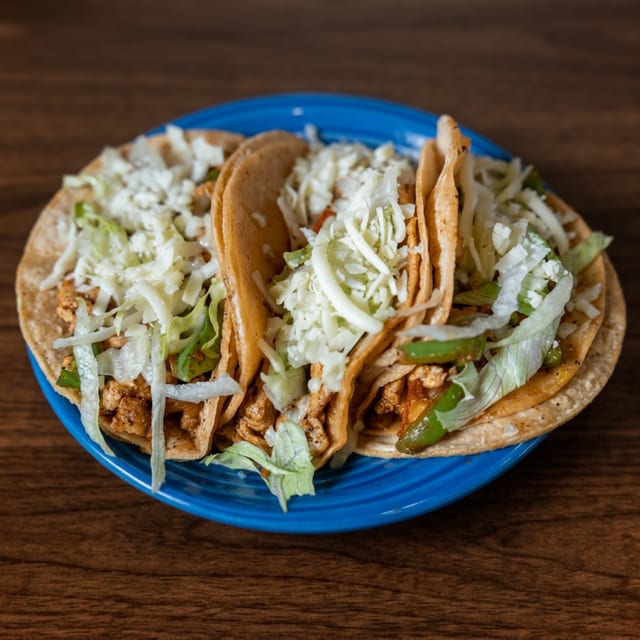 Shredded Chicken Taco.
