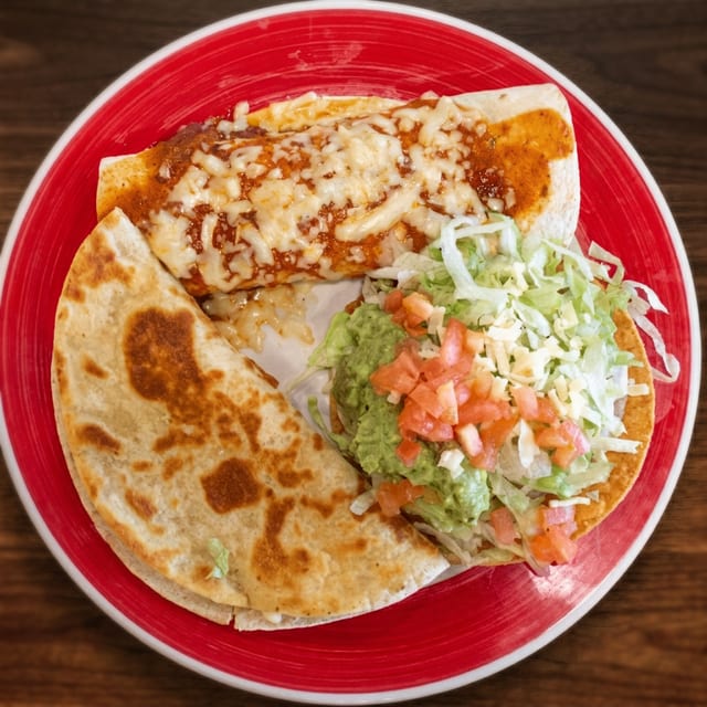 Bean Burrito, Chalupa and Cheese Quesadilla.